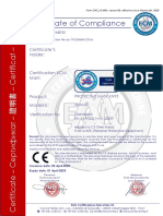 Certificate of Compliance: Certificate's Holder: Zhangjiagang Xiehe Medical Apparatus and Instruments Co.,Ltd