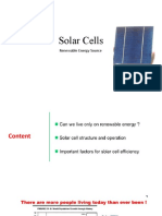 Solar Cells: Renewable Energy Source