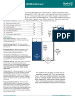 Total Dynamic Head (TDH) Estimator: Grit Washing