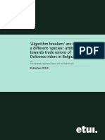 Algorithm Breakers' Are Not A Different Species': Attitudes Towards Trade Unions of Deliveroo Riders in Belgium