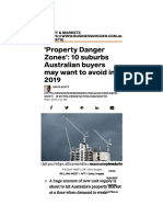 'Property Danger Zones' - 10 Suburbs Aus... NT To Avoid in 2019