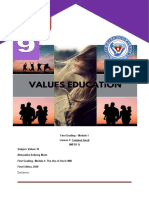 Values 9 Module