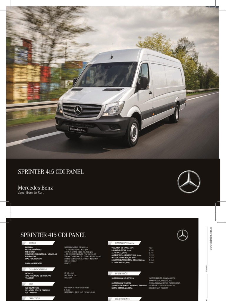 Af Sprinter 415 Cdi Panel | PDF