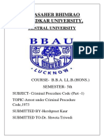 Ambedkar University Criminal Procedure Code Arrest Insights