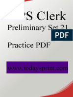 Public - Images - Epapers - 12435 - IBPS Clerk Preliminary Practice Question Paper 21 PDF