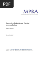 Sovereign Default and Capital Accumulation: Munich Personal Repec Archive