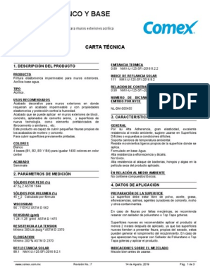 Ficha Tecnica Comex Top-Wall | PDF | Pintar | Usuario (informática)