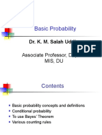 Basic Probability: Dr. K. M. Salah Uddin