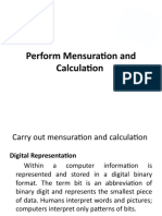 Mensuration and Calculation