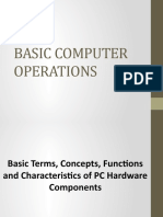 BASIC COMPUTER OPERATIONS