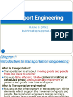 Transport Engineering: Bulcha B. (MSC)