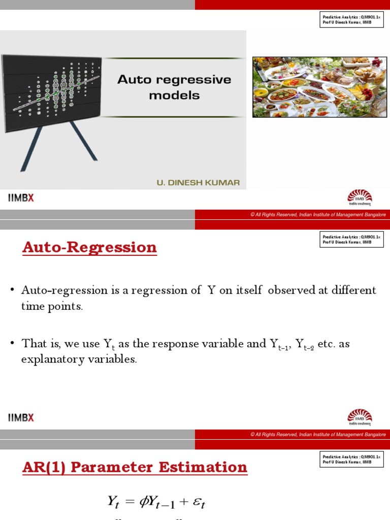 Auto Regressive Models 1 | PDF | Autoregressive Model | Autocorrelation
