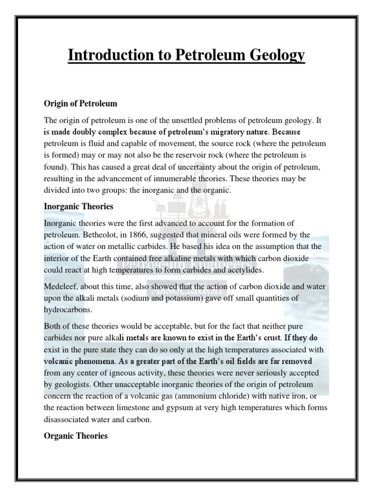 Introduction To Petroleum Geology | PDF | Sedimentary Rock | Rock (Geology)