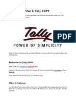 Chapter 1: What Is Tally ERP9