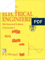 Basic Electrical Engineering With Numerical Problems Volume 1 by P S Dhogal PDF