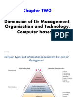 Chapter TWO: Dimension of IS: Management, Organisation and Technology, Computer Based IS