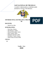 Informe de Practica Iii Ciclo PDF