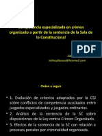 Competencia especializada en crimen organizado a partir de la sentencia de la Sala de lo constitucional-Sidney Blanco.pptx