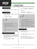 Chapter 10 - Straight Lines Revision Notes