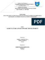 Agriculture and Economic Development: Republic of The Philippines