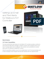 Setting Up Email and Text Alerts For Watlow's F4T Controller