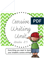 Cursive Writing Unit: Grades 2-5