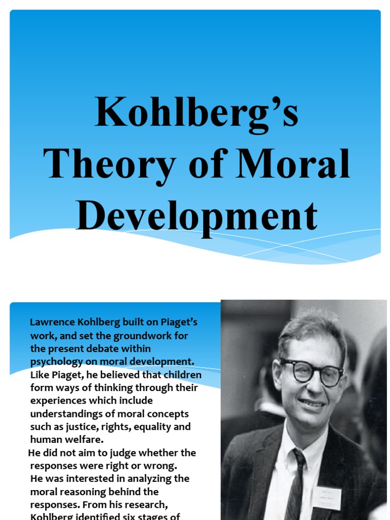 Kohlberg's Theory of Moral Development PDF