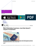 New Australian Business Visa That Needs No Investment - SBS Punjabi