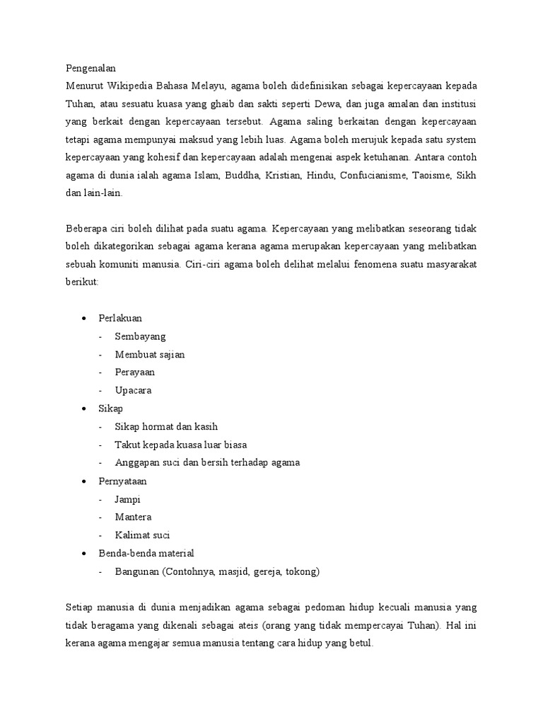Agama Pedoman Hidup Pdf