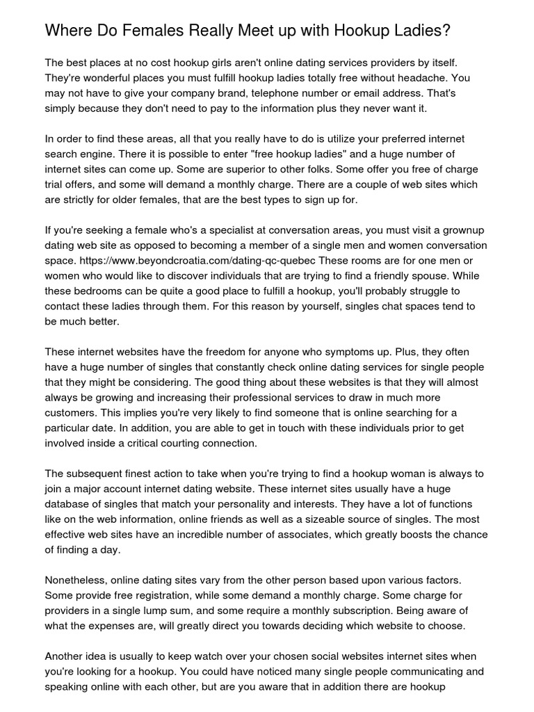 Best Site To Really Hookup?