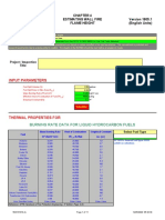 Input Parameters: Estimating Wall Fire Flame Height (English Units)