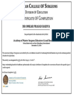 Omkar Prasad Baidya - Certificates