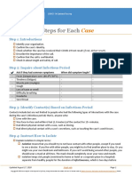 Checklist of Steps For Each Case