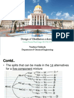 BITS Pilani: Module 4: Design of Separation Systems Lecture-15