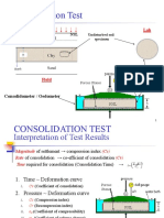 Consolidation Test Parameters