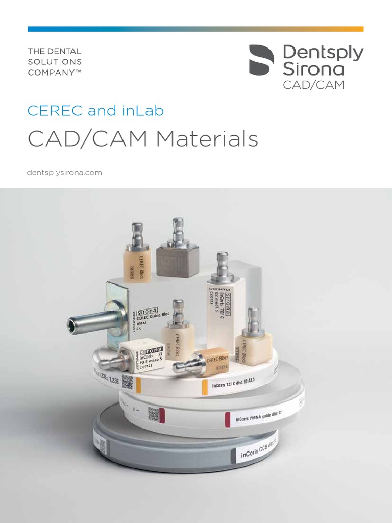 Dentsply Sirona Cad Cam Material Brochure - EN | PDF | Zirconium ...