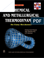 Krishna Kant Prasad, Hem Shanker Ray, K. P. Abraham Chemical and Metallurgical Thermodynamics 2006