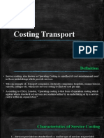 Costing Transport