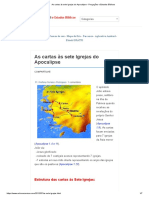 As Cartas Às Sete Igrejas Do Apocalipse - Pregações e Estudos Bíblicos