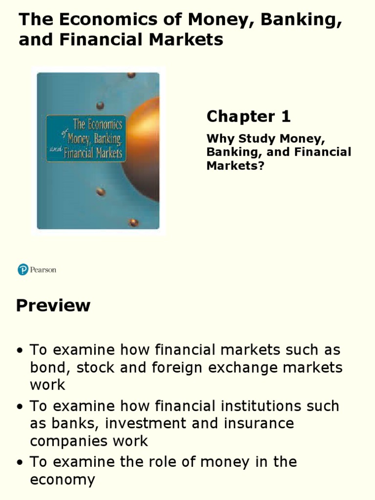 Why Study Money, Banking, and Financial Markets? PDF Gross Domestic