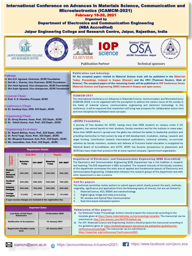 ICAMCM-2021 Conference Overview | PDF | Electronic Engineering | Science