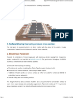 Typical Road Structure Cross Section - Sub Grade, Base Course, Sub Base, Wearing Course