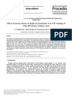 Effect of Ternary Fluxes On Depth of Penetration in A Tig Welding of Aisi 409 Ferritic Stainless Steel