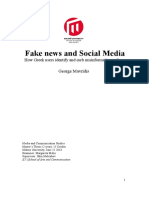 Fake News and Social Media: How Greek Users Identify and Curb Misinformation Online