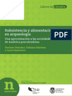 2019 Subsistencia y alimentación en arqueología