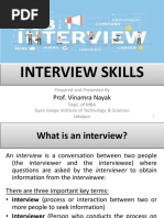 Interview Skills: Prof. Vinamra Nayak