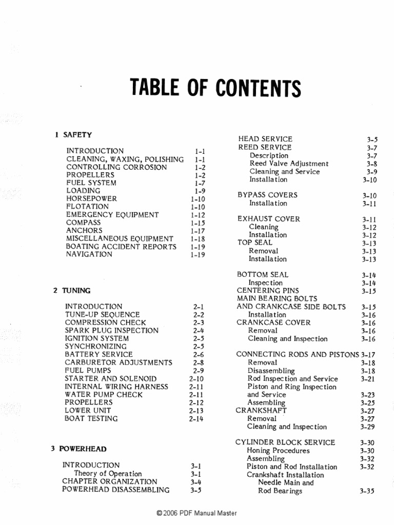 Johnson Repair Manual 197189 Outboard 1 To 60hp PDF PDF