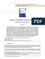 Influence of Emotions On Decision-Making PDF