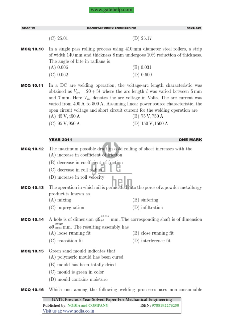 Manufacturing Engineering-3 | PDF | Rolling (Metalworking) | Welding