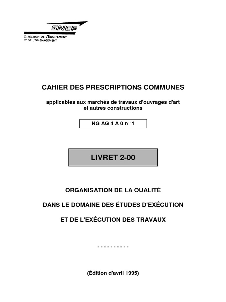 Schéma Organisationnel Du Plan D assurance Qualité Aménagement Paysager CPC SNCF - Livret 2-00-Etudes Exécution-Organisation de La Qualité | PDF |  Entrepreneur principal | Secteurs de l'économie